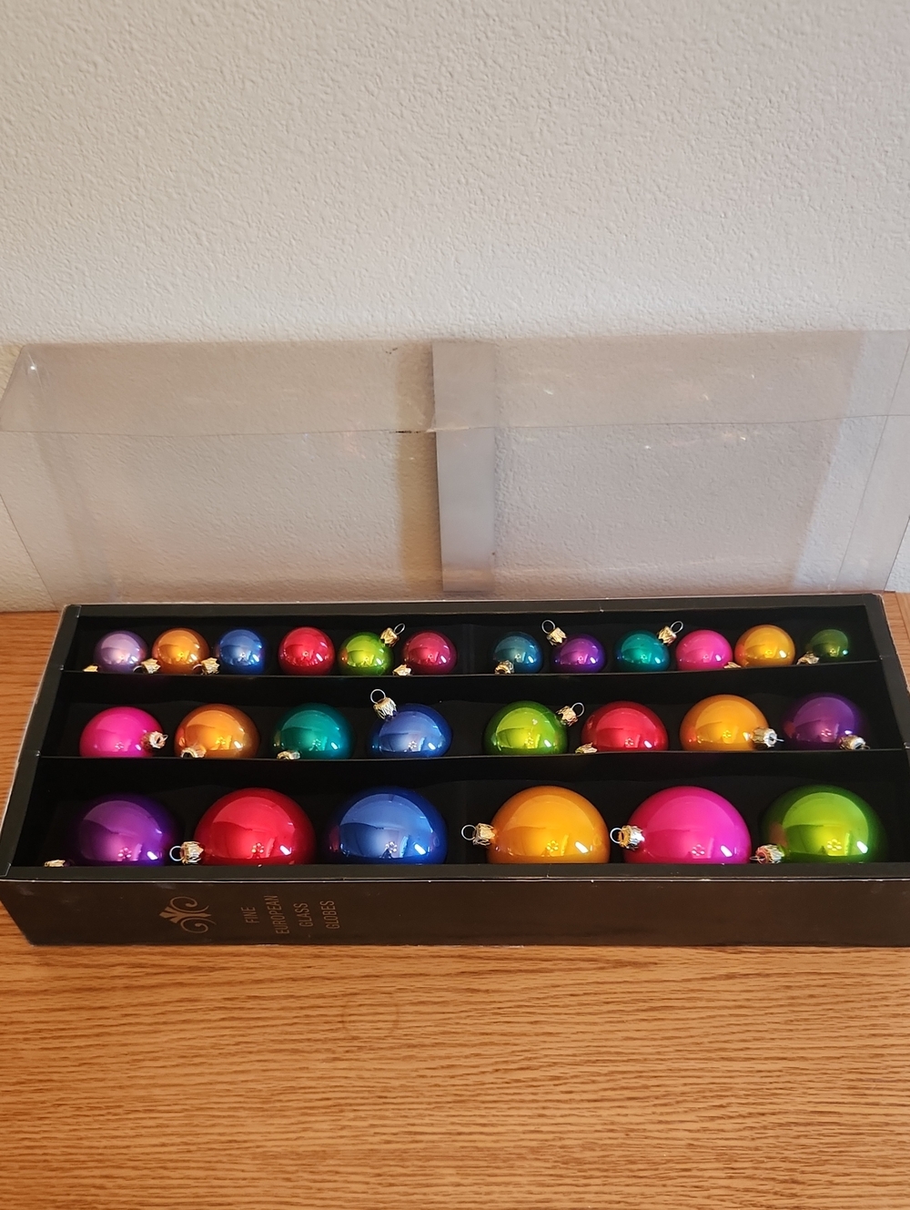 Assorted Glass Multi-Color Holiday Ornament Ball Set Of 26